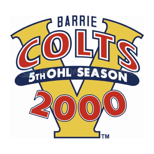 Barrie Colts Iron-on Stickers (Heat Transfers)NO.7311